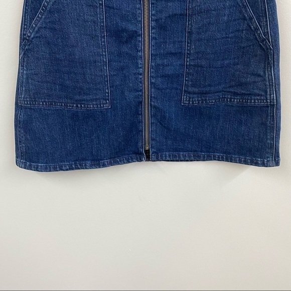 Madewell Denim Utility Zip Front Skirt - Picture 6 of 12